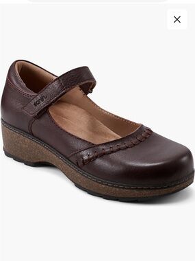 Earth Kalece Mary Jane Black Leather Round Toe Adjustable Mary Janes Size 12